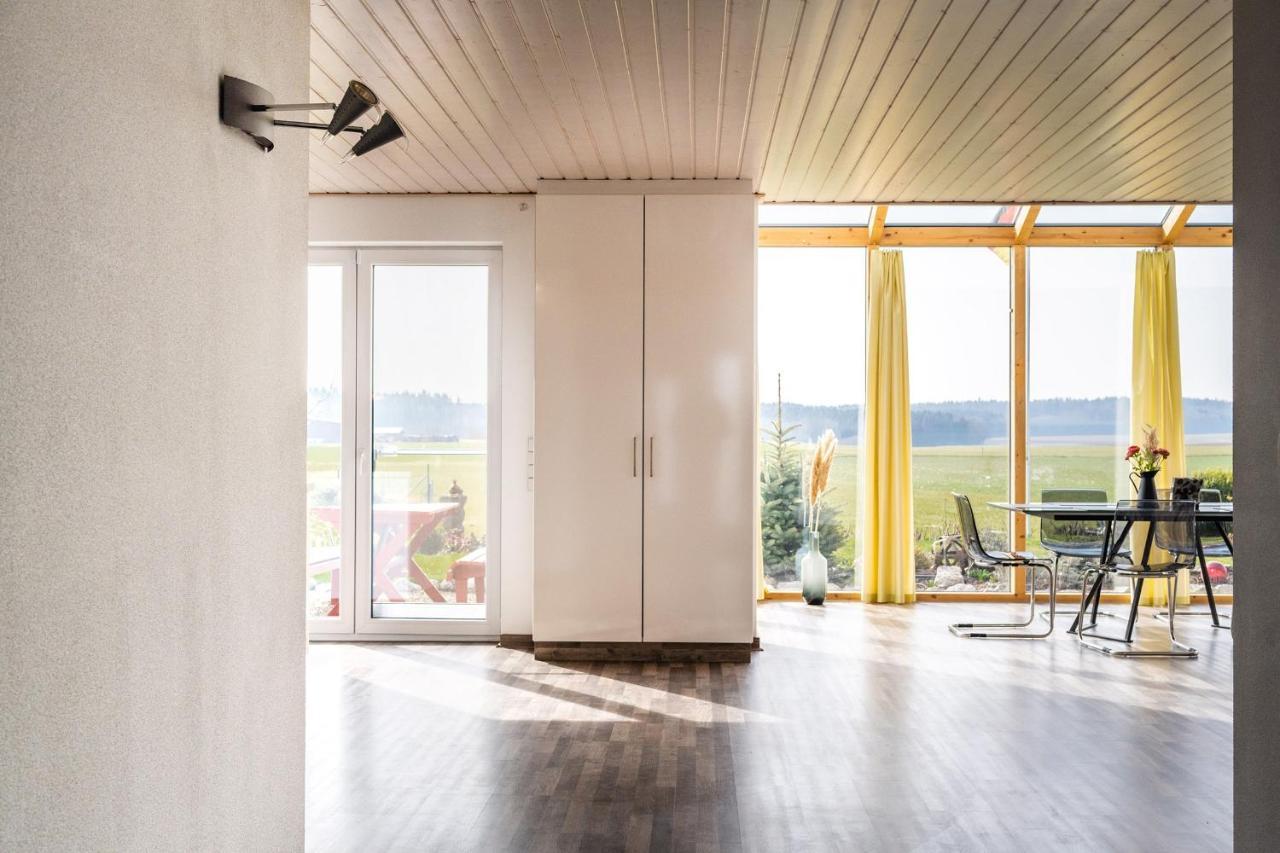 Ruhige Ferienwohnung Mit Panoramablick Ingoldingen Kültér fotó