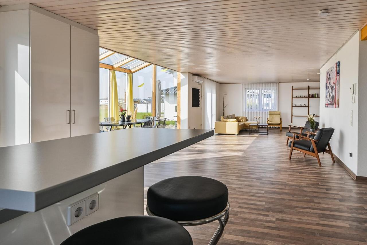 Ruhige Ferienwohnung Mit Panoramablick Ingoldingen Kültér fotó