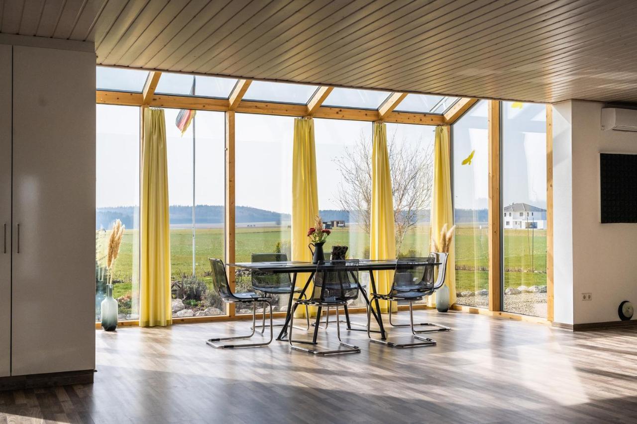 Ruhige Ferienwohnung Mit Panoramablick Ingoldingen Kültér fotó